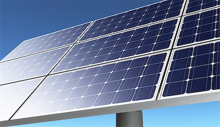 solar panels business - a closeup of a portion of a solar panel in a bright day with a blue sky on the background Stock Photo - Budget Royalty-Free & Subscription, Code: 400-07094574