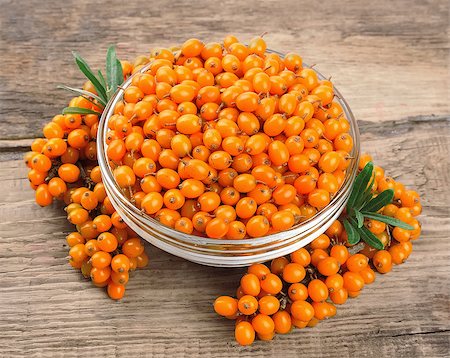 Sea buckthorn berries branch on a white background Stock Photo - Budget Royalty-Free & Subscription, Code: 400-07094925
