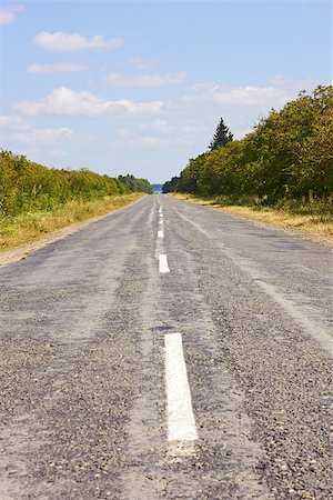 simsearch:400-04669357,k - Rural roads covered with asphalt in summertime Stockbilder - Microstock & Abonnement, Bildnummer: 400-07094991
