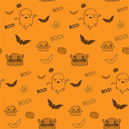 simsearch:400-04141076,k - Halloween Ghost Bat Pumpkin Seamless Pattern Background Stockbilder - Microstock & Abonnement, Bildnummer: 400-07095066