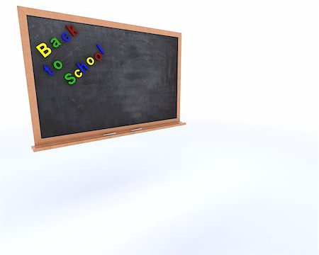 simsearch:400-06178203,k - 3D Render of a Chalkboard with magnetic letters Stock Photo - Budget Royalty-Free & Subscription, Code: 400-07095210