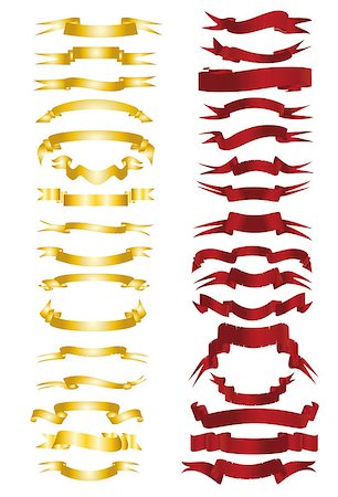 Several ribbons in different ways Photographie de stock - Aubaine LD & Abonnement, Code: 400-07095777