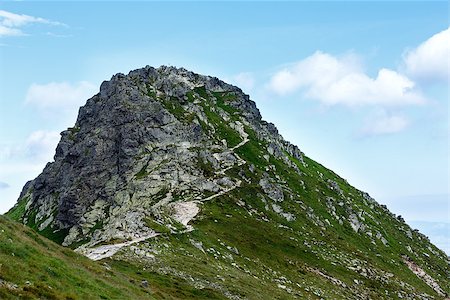 Summer Tatra Mountain, Poland, view to Swinica mount Stock Photo - Budget Royalty-Free & Subscription, Code: 400-07096022