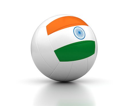 Indian Volleyball Team (isolated with clipping path) Stock Photo - Budget Royalty-Free & Subscription, Code: 400-07096227