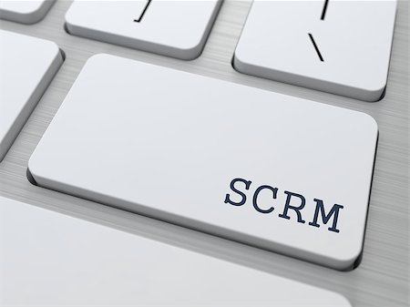 simsearch:400-07102453,k - SCRM - Information Technology Concept. Button on Modern Computer Keyboard. 3D Render. Stock Photo - Budget Royalty-Free & Subscription, Code: 400-07096401
