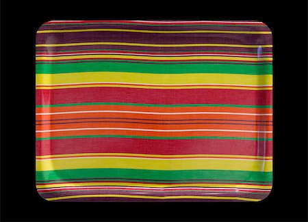 Colorful line tray isolated on black horizontal Foto de stock - Royalty-Free Super Valor e Assinatura, Número: 400-07096626