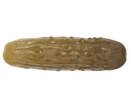 pickling gherkin - close up of a gherkin isolated Stock Photo - Budget Royalty-Free & Subscription, Code: 400-07097254