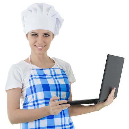 Woman cook on white background. Stock Photo - Budget Royalty-Free & Subscription, Code: 400-07098014