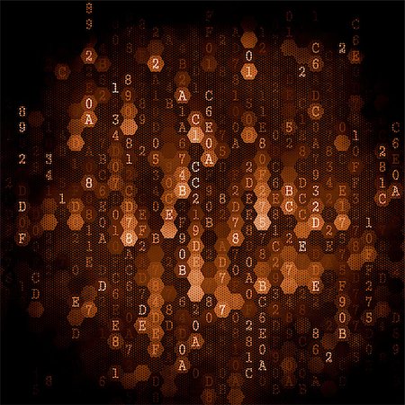 simsearch:400-07104003,k - Digital Background. Pixelated Series Of Numbers Of Brown Color Falling Down. Stock Photo - Budget Royalty-Free & Subscription, Code: 400-07098082