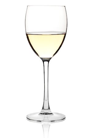 simsearch:400-04538167,k - Wine collection - White wine in a glass. Isolated on white background Photographie de stock - Aubaine LD & Abonnement, Code: 400-07098594