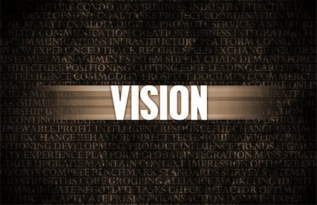 Vision in Business as Motivation in Stone Wall Stock Photo - Budget Royalty-Free & Subscription, Code: 400-07098663
