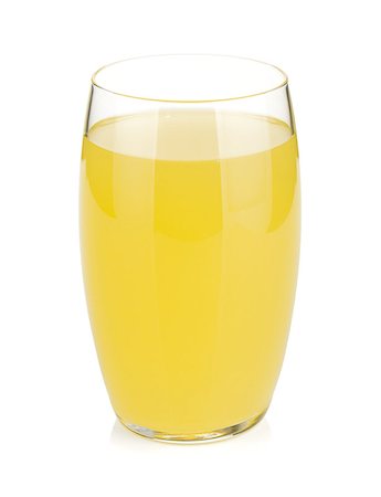 simsearch:400-04524035,k - Glass of lemon juice. Isolated on white background Foto de stock - Super Valor sin royalties y Suscripción, Código: 400-07099137