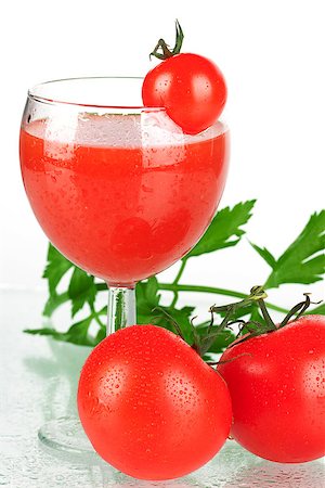 Fresh tomato juice with tomatos and celery Stock Photo - Budget Royalty-Free & Subscription, Code: 400-07099171