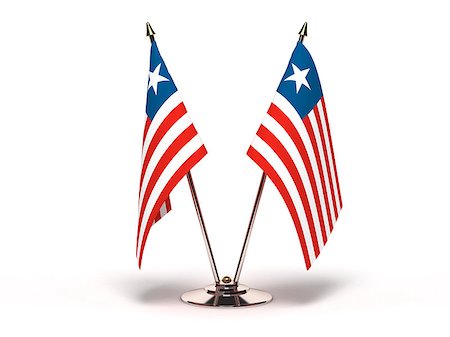 simsearch:400-07294142,k - Miniature Flag of Liberia (Isolated with clipping path) Stock Photo - Budget Royalty-Free & Subscription, Code: 400-07099289