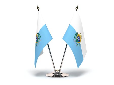 simsearch:400-07294159,k - Miniature Flag of San Marino (Isolated with clipping path) Stock Photo - Budget Royalty-Free & Subscription, Code: 400-07099295