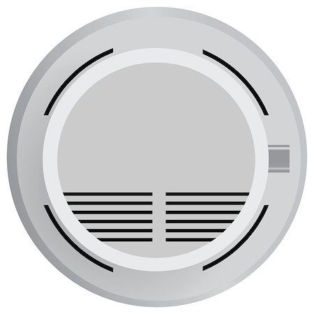 fireproof - Smoke detector in fire safety. Vector illustration. Stock Photo - Budget Royalty-Free & Subscription, Code: 400-07099423
