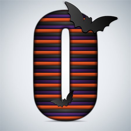 simsearch:400-06422133,k - Vector - Halloween Bat Alphabet Letters Stripe Black Orange Purple Stockbilder - Microstock & Abonnement, Bildnummer: 400-07099972