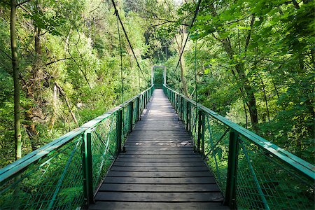 simsearch:400-05680546,k - Suspended bridge in Cheile Turzii, Romania Stock Photo - Budget Royalty-Free & Subscription, Code: 400-07090108