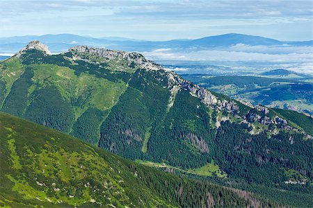 Tatra Mountain, Poland, view from Kasprowy Wierch mount Photographie de stock - Aubaine LD & Abonnement, Code: 400-07090778