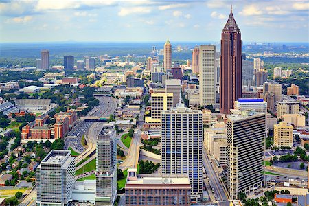 Downtown Atlanta, Georgia, USA skyline. Photographie de stock - Aubaine LD & Abonnement, Code: 400-07090792