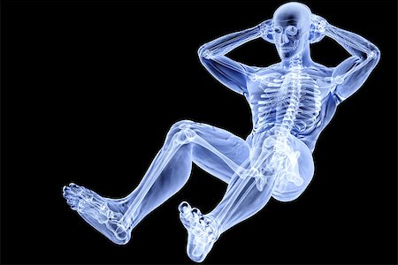 male athlete under the X-rays Stock Photo - Budget Royalty-Free & Subscription, Code: 400-07091306