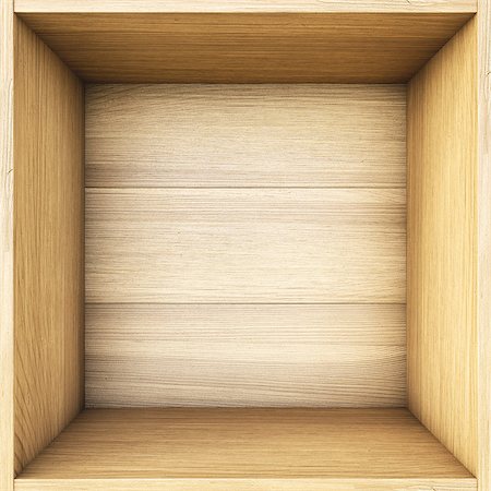 simsearch:400-08919670,k - empty wooden box. Fotografie stock - Microstock e Abbonamento, Codice: 400-07091380