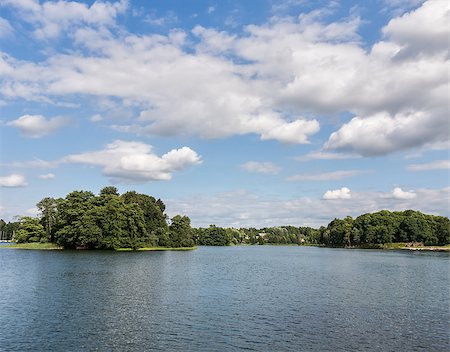 Lake Galve summer cloud by day, Trakai, Lithuania Stock Photo - Budget Royalty-Free & Subscription, Code: 400-07091522