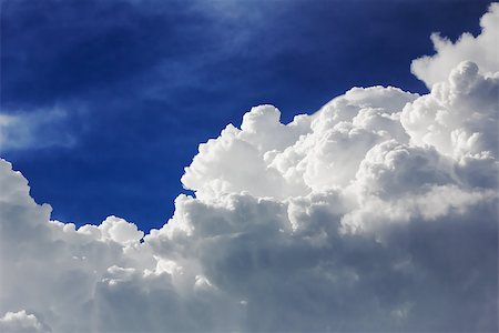 White and gray clouds in blue sky before rain. Stock Photo - Budget Royalty-Free & Subscription, Code: 400-07091583