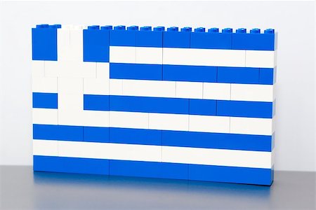 Flag of greece made ??from lego pieces Photographie de stock - Aubaine LD & Abonnement, Code: 400-07091684