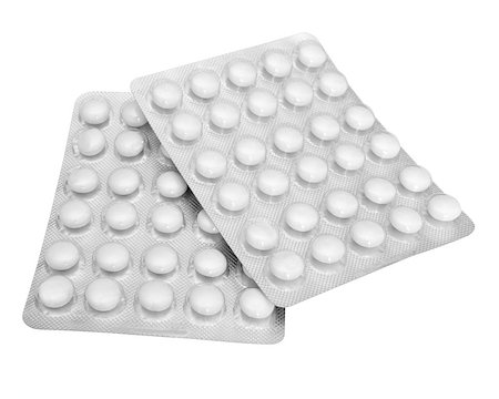 simsearch:614-06312091,k - White pills in blister packs isolated on white - with clipping path Photographie de stock - Aubaine LD & Abonnement, Code: 400-07092082