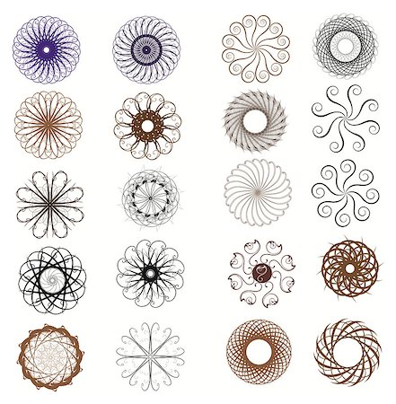 round ornaments in different ways Stock Photo - Budget Royalty-Free & Subscription, Code: 400-07092723
