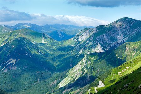 simsearch:400-07096024,k - Tatra Mountain, Poland, view from Kasprowy Wierch mount Stock Photo - Budget Royalty-Free & Subscription, Code: 400-07093343