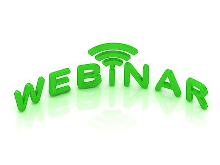 simsearch:400-06701245,k - Webinar signal sign with green letters on white background Foto de stock - Super Valor sin royalties y Suscripción, Código: 400-07093760