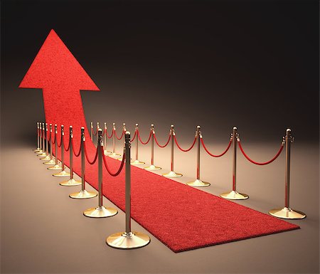 Red carpet rising arrow-shaped. Concept of success and growth. Stock Photo - Budget Royalty-Free & Subscription, Code: 400-07104184