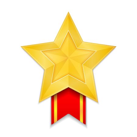 simsearch:400-07463041,k - Star shaped award, vector eps10 illustration Foto de stock - Super Valor sin royalties y Suscripción, Código: 400-07104214