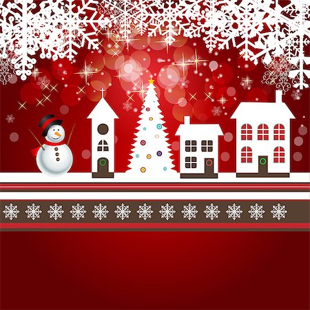 snowmen backgrounds - Abstract beauty Christmas and New Year background. vector illustration Stock Photo - Budget Royalty-Free & Subscription, Code: 400-07104388