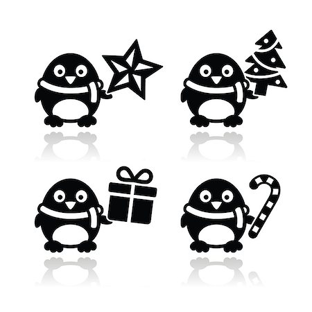simsearch:400-07105067,k - Xmas holidays vector icons collection Stock Photo - Budget Royalty-Free & Subscription, Code: 400-07105170