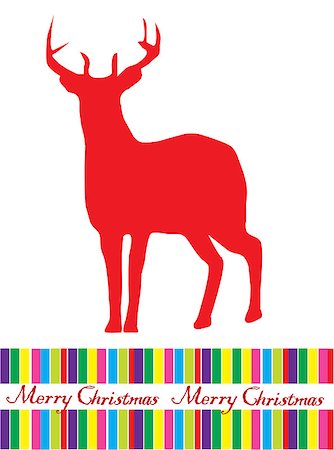 vector reindeer Stock Photo - Budget Royalty-Free & Subscription, Code: 400-07105453
