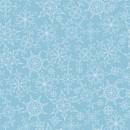 simsearch:400-07256607,k - Vector seamless christmas and new year  pattern with snowflakes, seamless patten in swatch menu Stock Photo - Budget Royalty-Free & Subscription, Code: 400-07105546