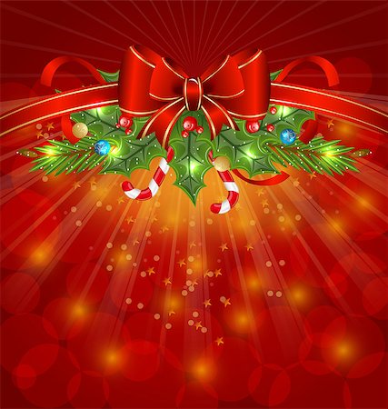 simsearch:400-08113383,k - Illustration Christmas glowing packing, ornamental design elements - vector Stock Photo - Budget Royalty-Free & Subscription, Code: 400-07105822