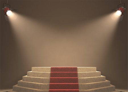 Lights illuminating the podium. Your text in light. Stock Photo - Budget Royalty-Free & Subscription, Code: 400-07105834