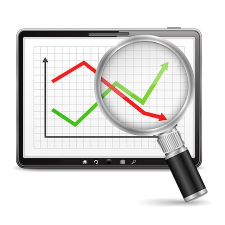 simsearch:400-06202045,k - Tablet computer with chart on the screen, vector eps10 illustration Foto de stock - Super Valor sin royalties y Suscripción, Código: 400-07106085