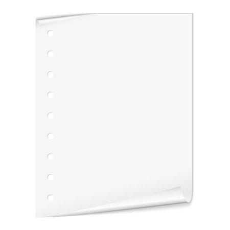 simsearch:400-09224024,k - Blank white paper sheet isolated on white background, vector eps10 illustration Stock Photo - Budget Royalty-Free & Subscription, Code: 400-07106107