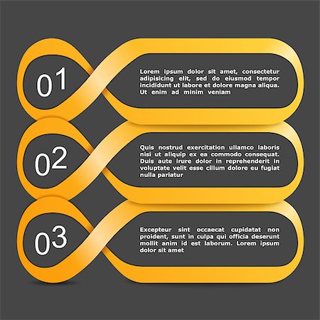 simsearch:400-07423002,k - Orange design template with three elements, vector eps10 illustration Stock Photo - Budget Royalty-Free & Subscription, Code: 400-07106121