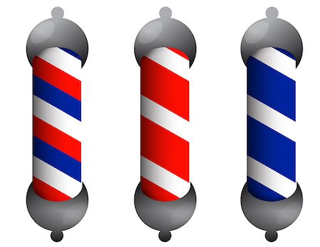 simsearch:400-08955424,k - Barber pole Stockbilder - Microstock & Abonnement, Bildnummer: 400-07106199