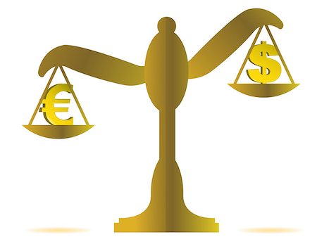 debt scales - 3d illustration of euro and dollar on balance over a white background3d illustration of euro and dollar on balance over a white background Stock Photo - Budget Royalty-Free & Subscription, Code: 400-07106190
