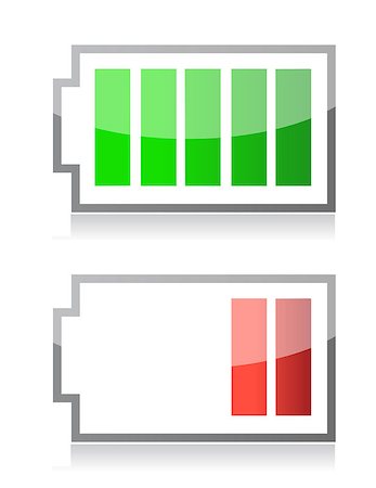 recharging batteries symbol - battery icons Stock Photo - Budget Royalty-Free & Subscription, Code: 400-07106203