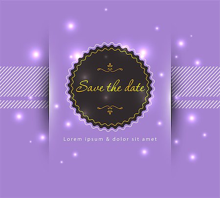 simsearch:400-08162351,k - Vector illustration of Save the date Stock Photo - Budget Royalty-Free & Subscription, Code: 400-07106410
