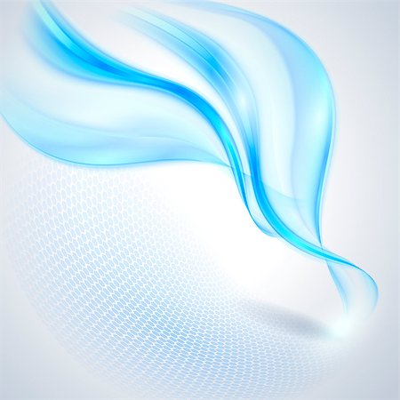 Abstract blue waving background Stock Photo - Budget Royalty-Free & Subscription, Code: 400-07106969