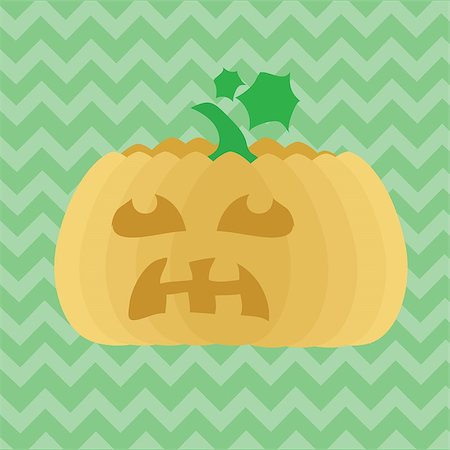 colorful illustration with pumpkin  for your design Stock Photo - Budget Royalty-Free & Subscription, Code: 400-07106979